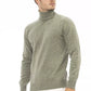 Alpha Studio Green Wool Men Sweater