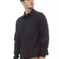 Alpha Studio Gray Wool Men Shirt