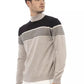 Alpha Studio Beige Cashmere Men Sweater