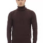 Alpha Studio Brown Merino Men Sweater