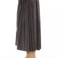 Alpha Studio Brown Polyethylene Women Skirt