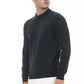 Alpha Studio Green Wool Men Sweater