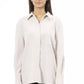 Alpha Studio White Polyester Women Shirt