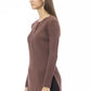 Alpha Studio Brown Viscose Women Sweater