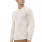 Alpha Studio Beige Merino Wool Men Sweater