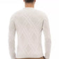 Alpha Studio Beige Merino Wool Men Sweater