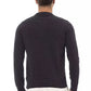 Alpha Studio Black Wool Men Sweater