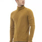 Alpha Studio Brown Alpaca Men Sweater