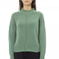 Alpha Studio Green Wool Women Sweater