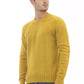 Alpha Studio Yellow Wool Men Crewneck Sweater