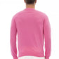 Alpha Studio Pink Wool Men Sweater