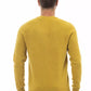 Alpha Studio Yellow Wool Men Crewneck Sweater