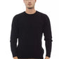 Alpha Studio Black Viscose Men Sweater