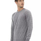 Alpha Studio Gray Wool Men Sweater