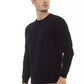 Alpha Studio Black Viscose Men Sweater