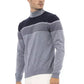 Alpha Studio Light Blue Viscose Men Sweater