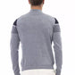 Alpha Studio Light Blue Viscose Men Sweater