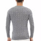 Alpha Studio Gray Wool Men Sweater