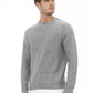 Alpha Studio Gray Cotton Men Sweater