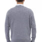 Alpha Studio Light Blue Wool Men Sweater