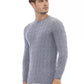 Alpha Studio Light Blue Viscose Men Sweater