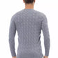 Alpha Studio Light Blue Viscose Men Sweater