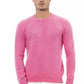 Alpha Studio Pink Wool Men Sweater