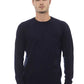 Alpha Studio Blue Viscose Men Sweater