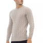 Alpha Studio Beige Viscose Men Sweater