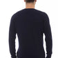 Alpha Studio Blue Viscose Men Sweater