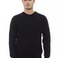 Alpha Studio Black Viscose Men Sweater