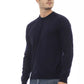 Alpha Studio Blue Viscose Men Sweater