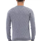 Alpha Studio Light Blue Viscose Men Sweater