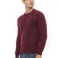 Alpha Studio Red Wool Men Sweater