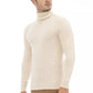 Alpha Studio Beige Alpaca Men Sweater