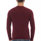 Alpha Studio Red Wool Men Sweater