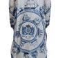 Dolce & Gabbana Majestic Blue Cotton-Silk Thobe Robe