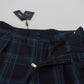 Dolce & Gabbana Elegant Plaid Wool Dress Pants