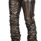 Dolce & Gabbana Metallic Silver Casual Pants