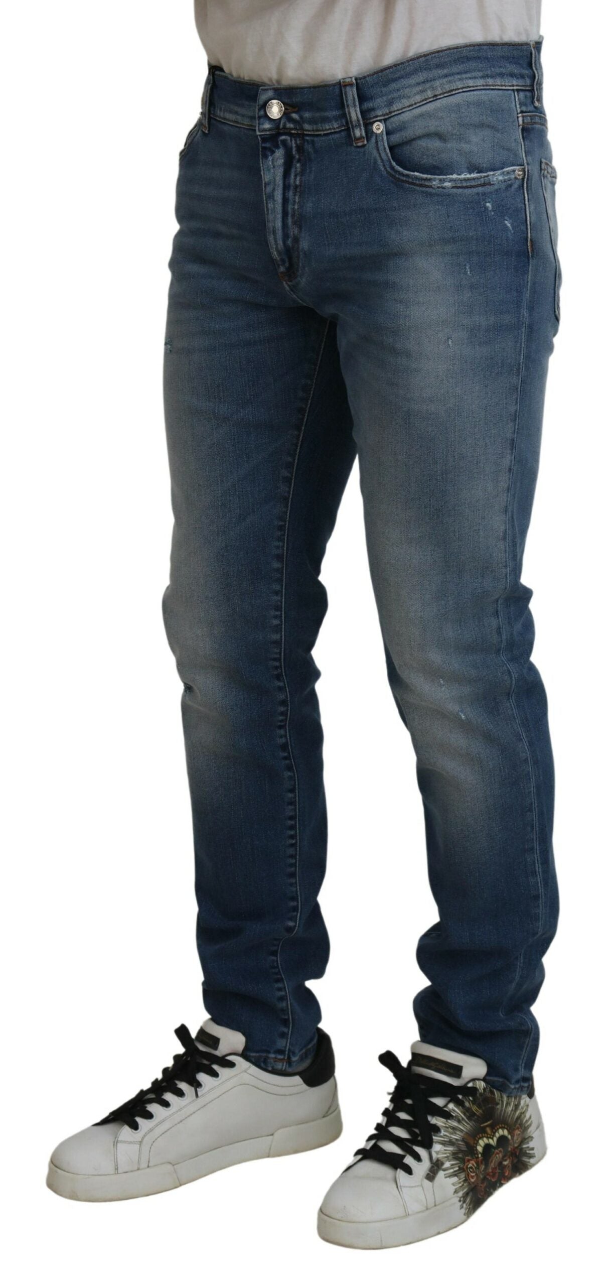 Dolce & Gabbana Chic Slim Fit Italian Denim Jeans