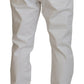 Dolce & Gabbana Elegant White Cotton Denim Jeans