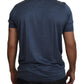 Dolce & Gabbana Elegant Silk Crewneck Blue Tee