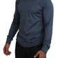 Dolce & Gabbana Elegant Silk Blue Pullover Sweater