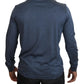 Dolce & Gabbana Elegant Silk Blue Pullover Sweater