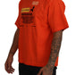 Dolce & Gabbana Elegant Crew Neck Orange Tee