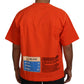 Dolce & Gabbana Elegant Crew Neck Orange Tee