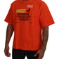 Dolce & Gabbana Elegant Crew Neck Orange Tee