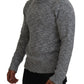 Dolce & Gabbana Elegant Gray Wool-Blend Turtleneck Sweater