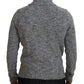 Dolce & Gabbana Elegant Gray Wool-Blend Turtleneck Sweater