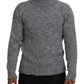 Dolce & Gabbana Elegant Gray Wool-Blend Turtleneck Sweater